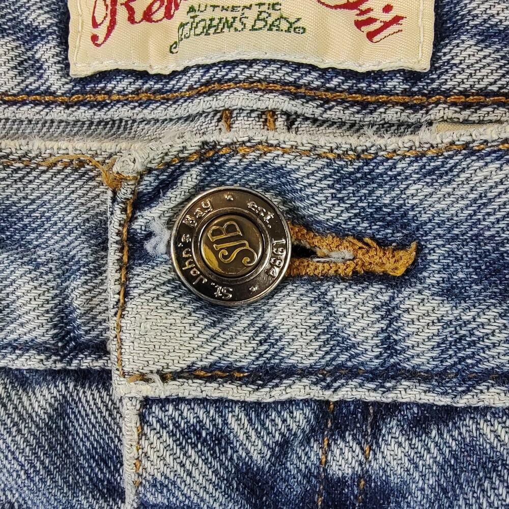VTG St Johns Bay light wash denim relaxed fit casual streetwear jeans womens 10 - Picture 4 of 8